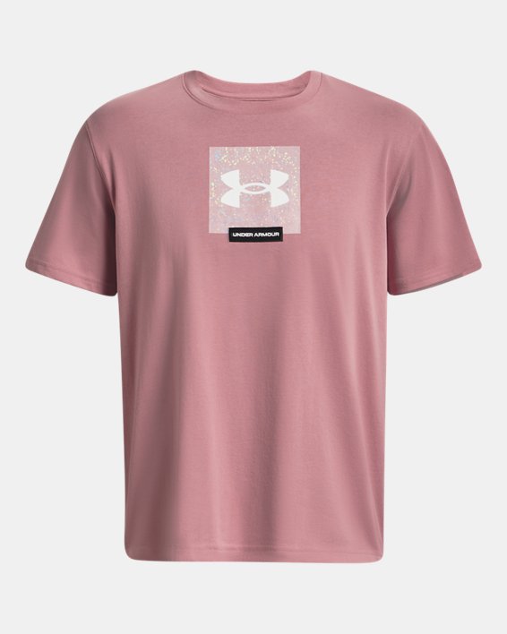 Unisex shirt UA Boxed Heavyweight met korte mouwen, Pink, pdpMainDesktop image number 5